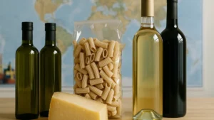 Export agroalimentare: perché oggi serve anche il digitale (e quali ruoli lo gestiscono) Prodotti agroalimentari italiani di qualità presentati in un contesto di export internazionale